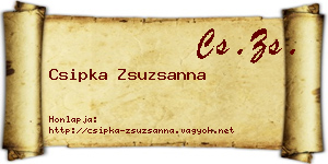 Csipka Zsuzsanna névjegykártya